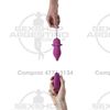 Vibrador anal inalámbrico satinado suave